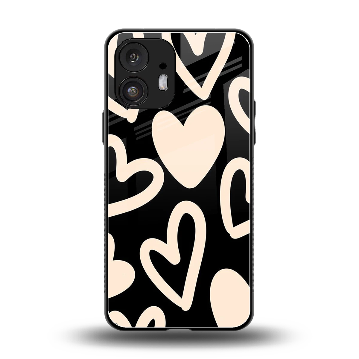 Eternal Hearts back phone cover | glass case for nothing phone 2