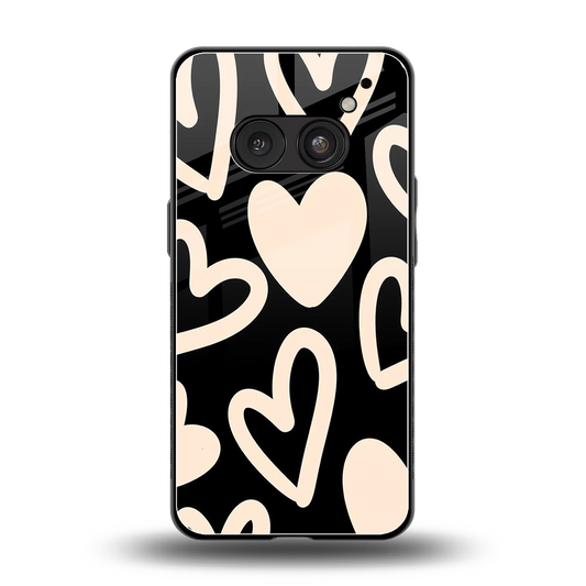 Eternal Hearts back phone cover | glass case for nothing phone 2a