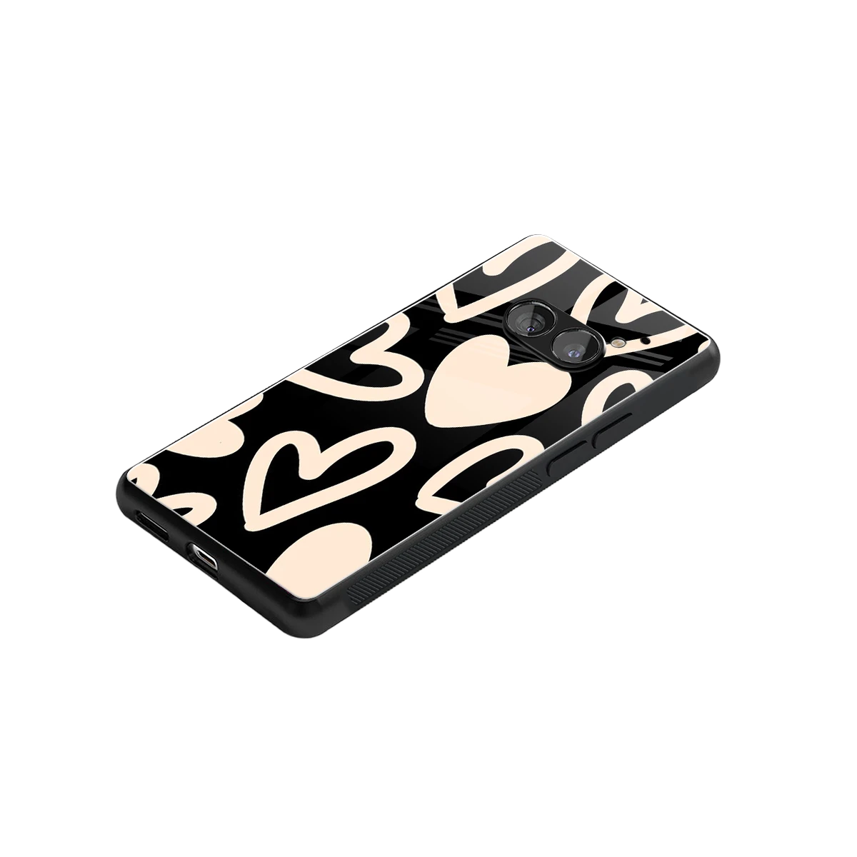 Eternal Hearts stylish phone case for nothing phone 2a | glossy glass and slim fit