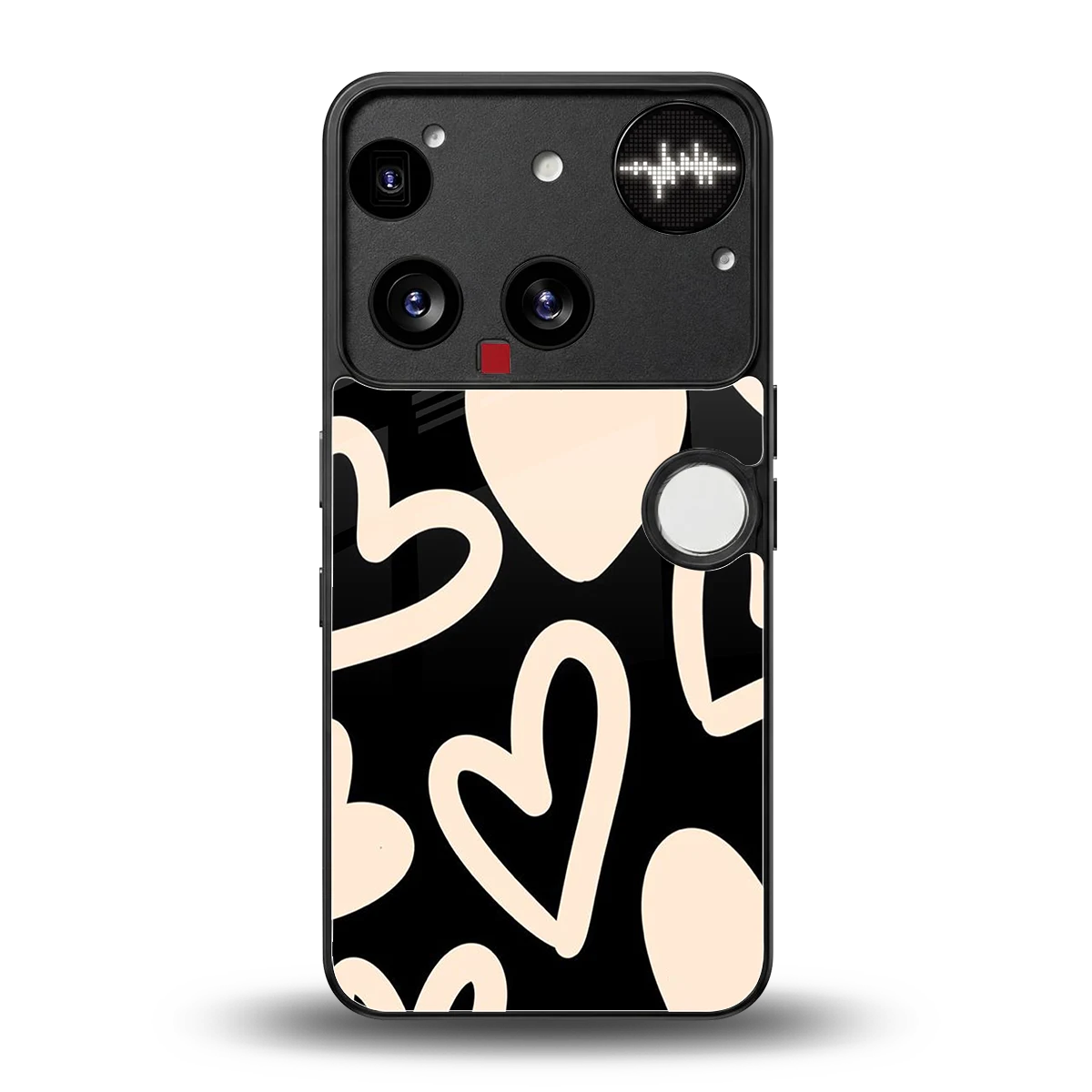 Eternal Hearts back phone cover | glass case for nothing phone 3