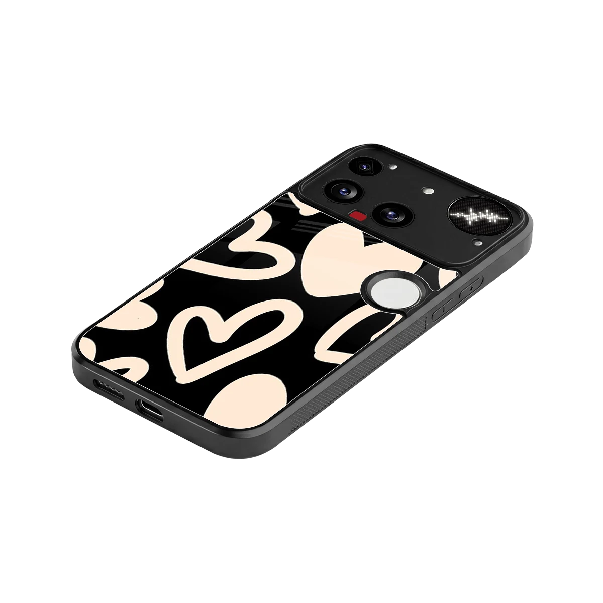 Eternal Hearts stylish phone case for nothing phone 3 | glossy glass and slim fit