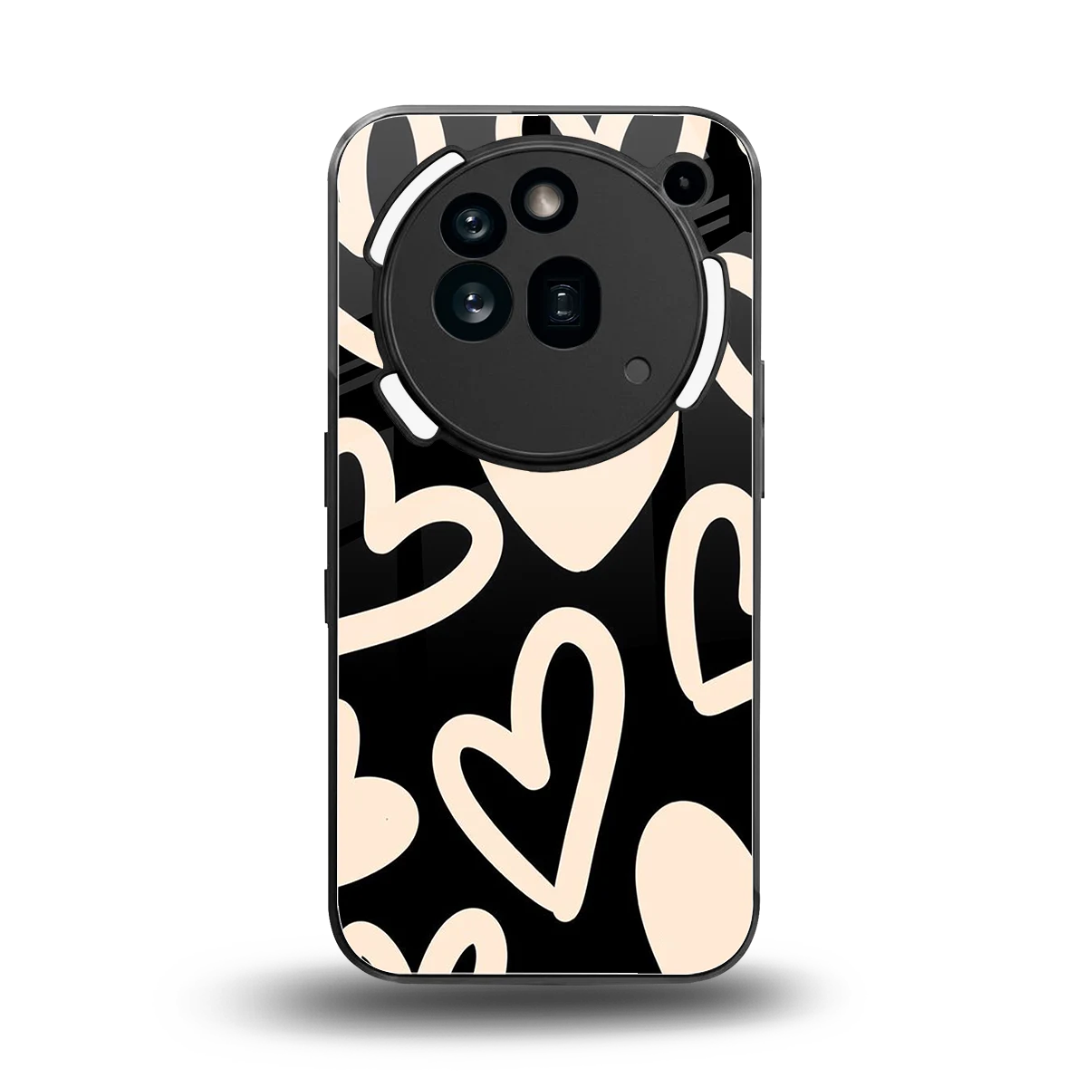 Eternal Hearts back phone cover | glass case for nothing phone 3a pro
