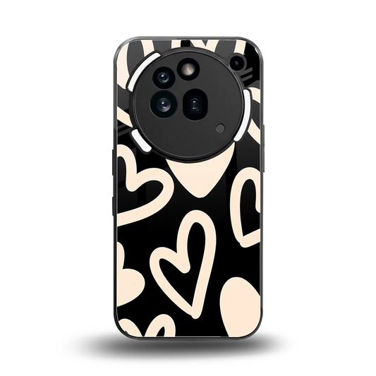 Eternal Hearts back phone cover | glass case for nothing phone 3a pro