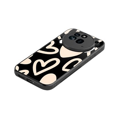 Eternal Hearts stylish phone case for nothing phone 3a pro | glossy glass and slim fit