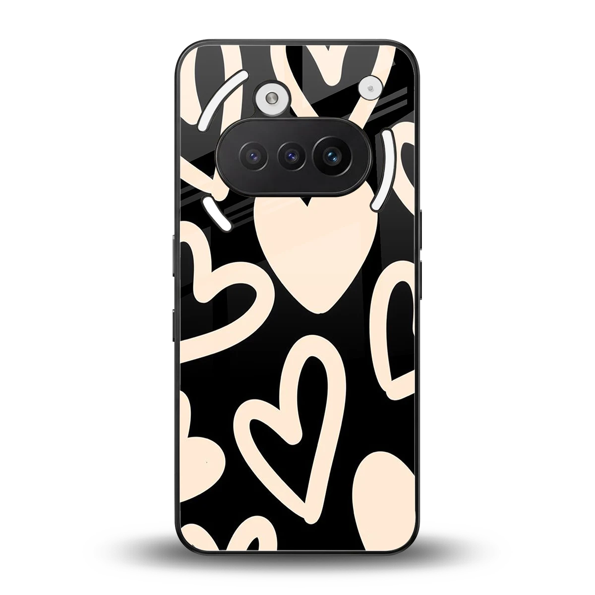 Eternal Hearts back phone cover | glass case for nothing phone 3a
