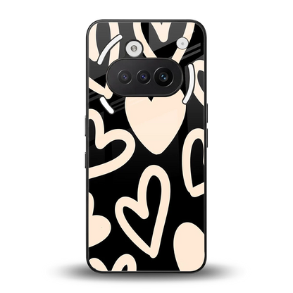 Eternal Hearts back phone cover | glass case for nothing phone 3a