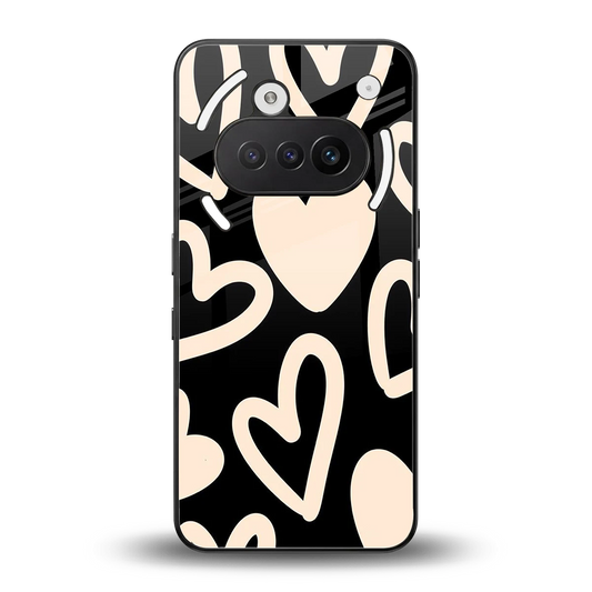 Eternal Hearts back phone cover | glass case for nothing phone 3a