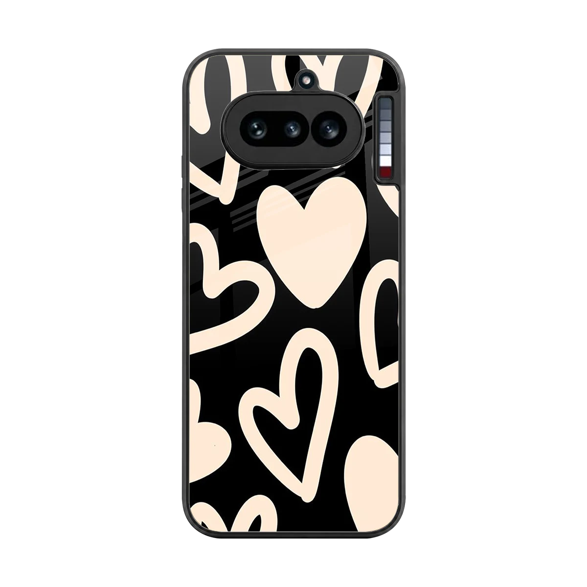 Eternal Hearts back phone cover | glass case for nothing phone 4a