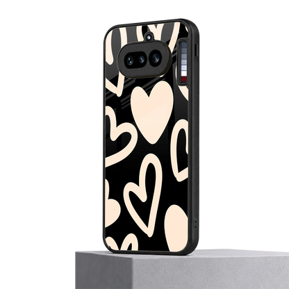 Eternal Hearts nothing phone 4a mobile cover | shockproof glass phone case