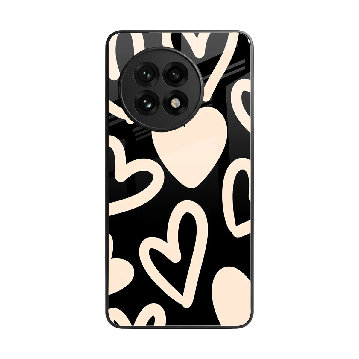 Eternal Hearts back phone cover | glass case for oneplus 13r