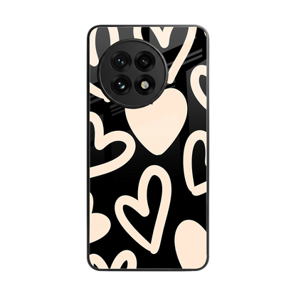 Eternal Hearts back phone cover | glass case for oneplus 13r