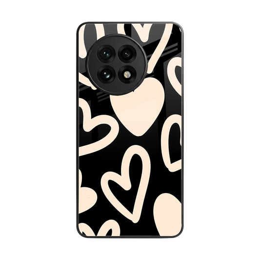 Eternal Hearts back phone cover | glass case for oneplus 13r