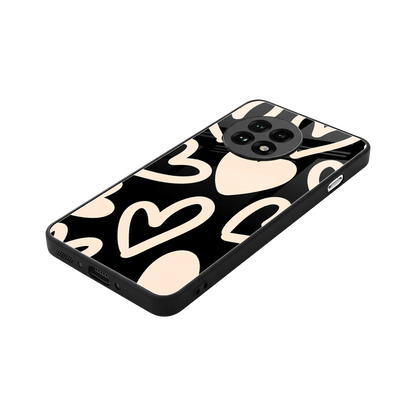 Eternal Hearts stylish phone case for oneplus 13r | glossy glass and slim fit