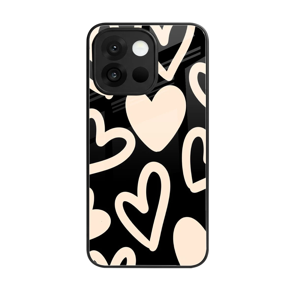Eternal Hearts back phone cover | glass case for oneplus 13s