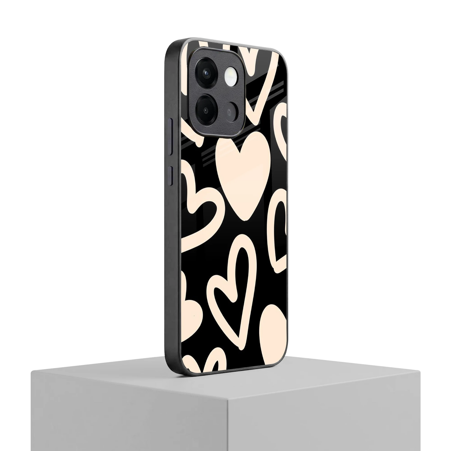 Eternal Hearts oneplus 13s mobile cover | shockproof glass phone case