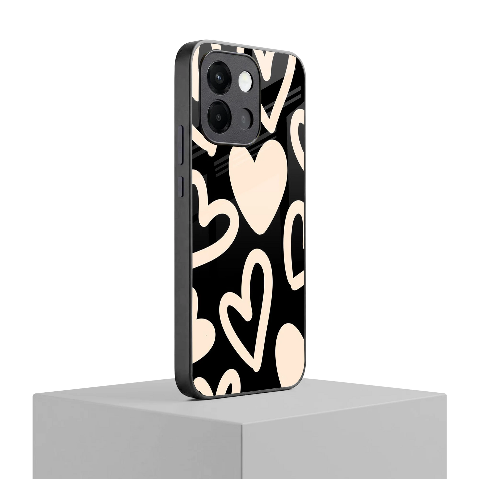 Eternal Hearts oneplus 13s mobile cover | shockproof glass phone case