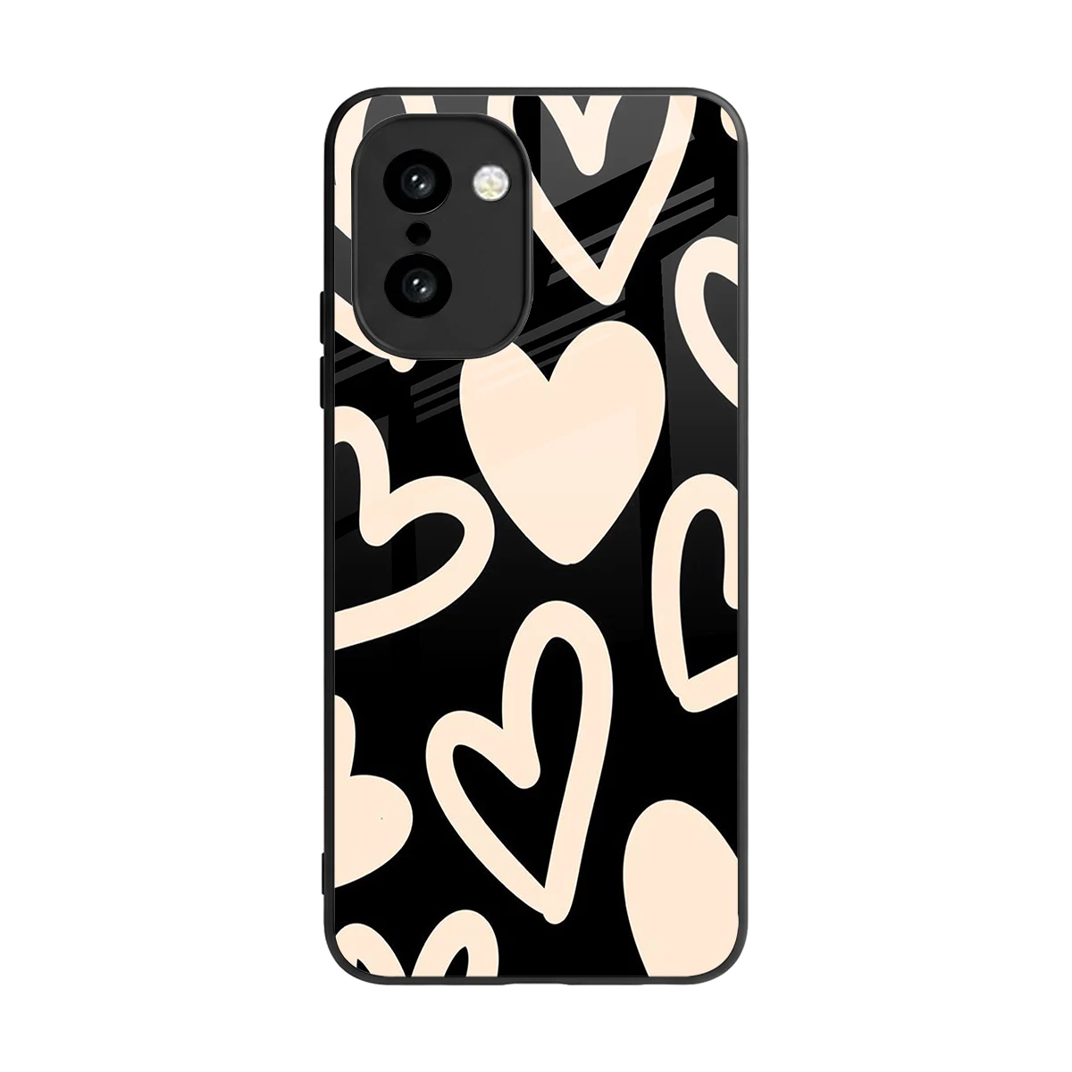 Eternal Hearts back phone cover | glass case for oneplus 15r