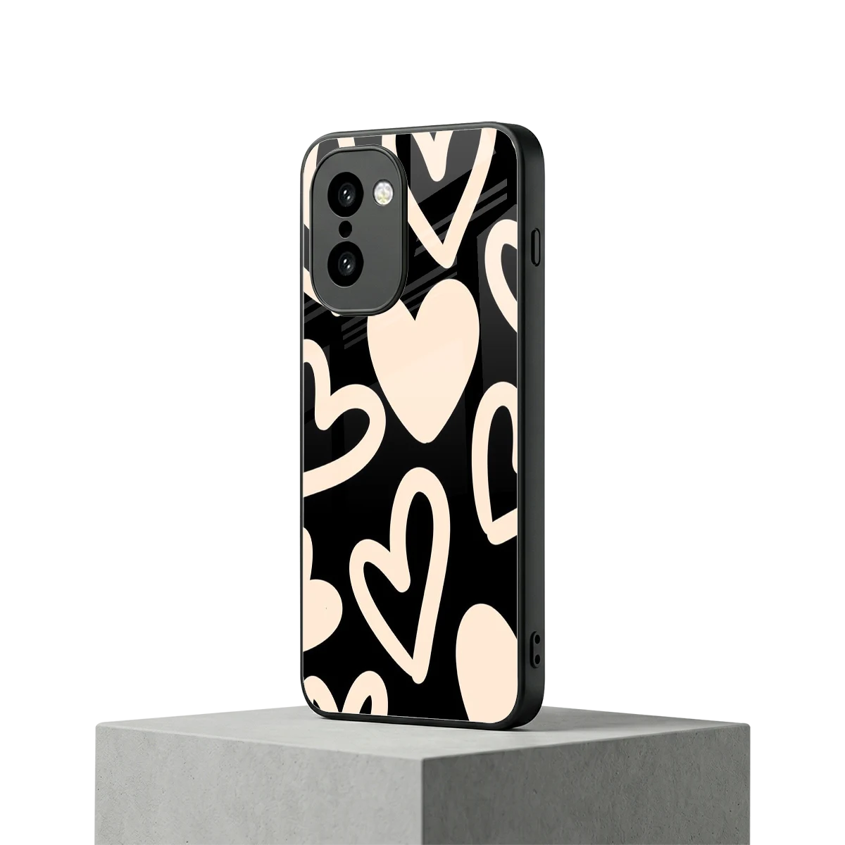 Eternal Hearts oneplus 15r mobile cover | shockproof glass phone case