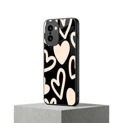Eternal Hearts oneplus 15r mobile cover | shockproof glass phone case