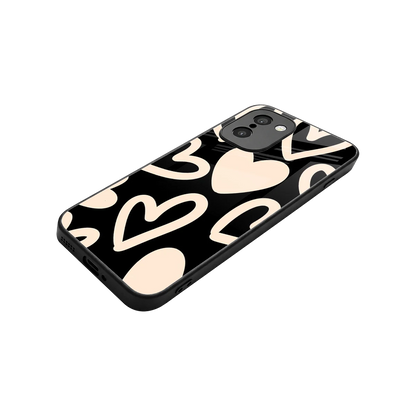 Eternal Hearts stylish phone case for oneplus 15r | glossy glass and slim fit