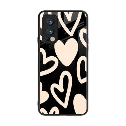 Eternal Hearts back phone cover | glass case for oneplus nord 2