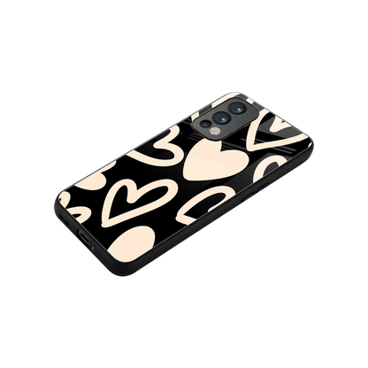 Eternal Hearts stylish phone case for oneplus nord 2 | glossy glass and slim fit