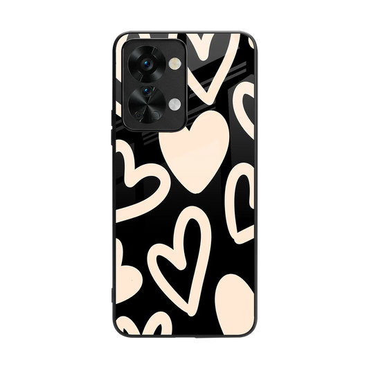 Eternal Hearts back phone cover | glass case for oneplus nord 2t