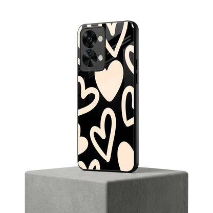 Eternal Hearts oneplus nord 2t mobile cover | shockproof glass phone case