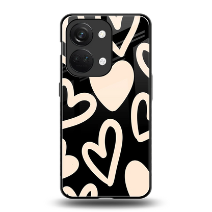 Eternal Hearts back phone cover | glass case for oneplus nord 3
