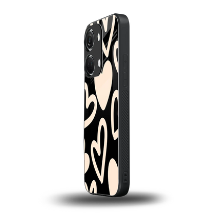 Eternal Hearts oneplus nord 3 mobile cover | shockproof glass phone case
