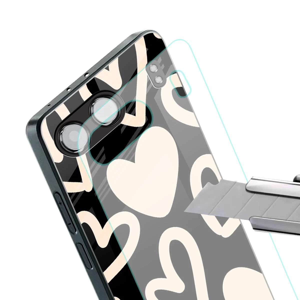 Eternal Hearts stylish phone case for oneplus nord 4 | glossy glass and slim fit
