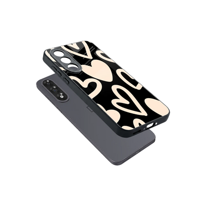 Eternal Hearts sleek oneplus nord 5 cover with tempered glass back and TPU edges