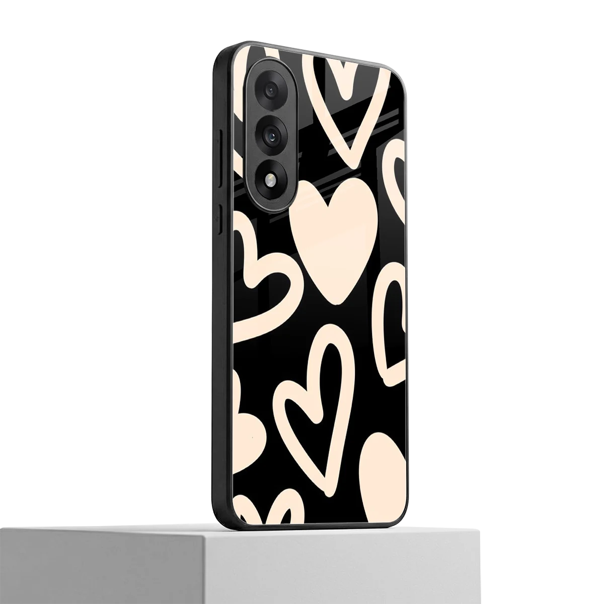 Eternal Hearts oneplus nord 5 mobile cover | shockproof glass phone case