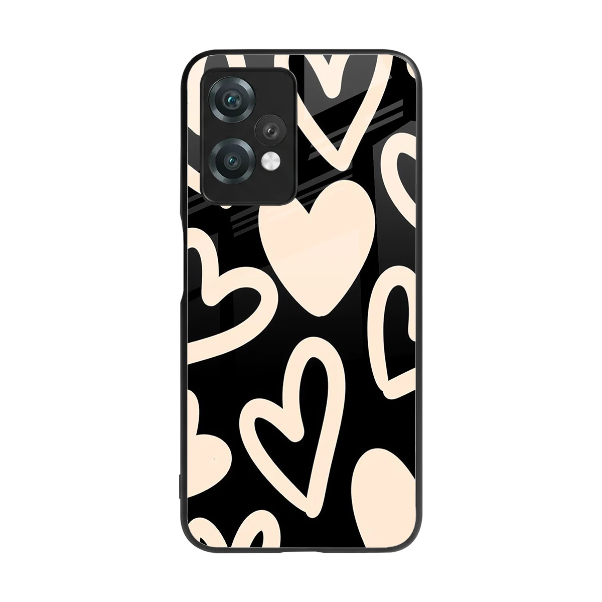 Eternal Hearts back phone cover | glass case for oneplus nord ce 2 lite