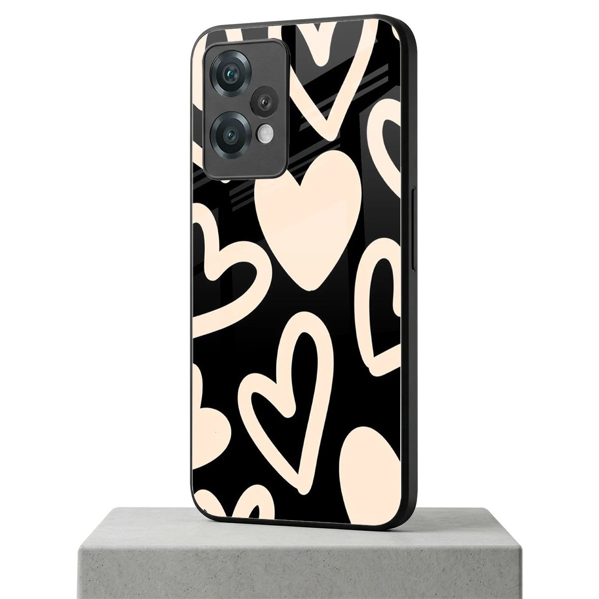 Eternal Hearts oneplus nord ce 2 lite mobile cover | shockproof glass phone case