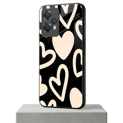 Eternal Hearts oneplus nord ce 2 lite mobile cover | shockproof glass phone case
