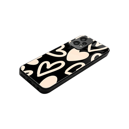 Eternal Hearts stylish phone case for oneplus nord ce 2 lite | glossy glass and slim fit