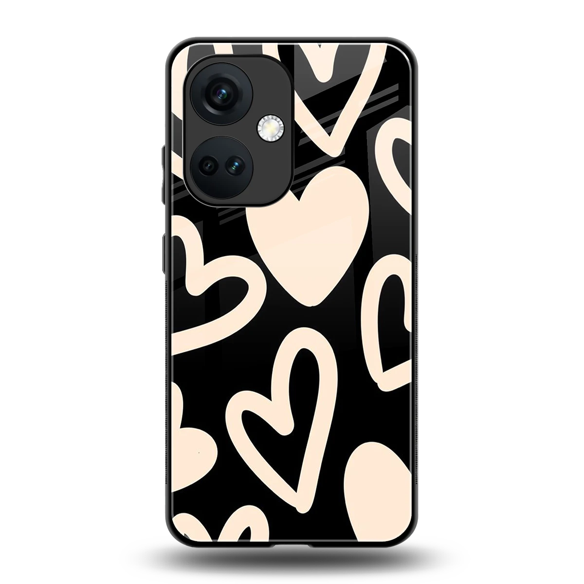 Eternal Hearts back phone cover | glass case for oneplus nord ce 3