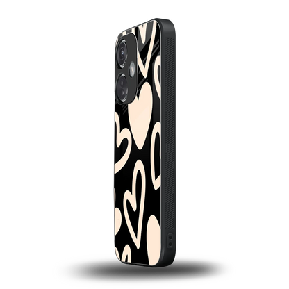 Eternal Hearts oneplus nord ce 3 mobile cover | shockproof glass phone case