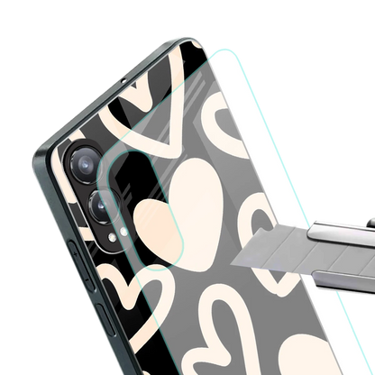 Eternal Hearts stylish phone case for oneplus nord ce 4 lite | glossy glass and slim fit