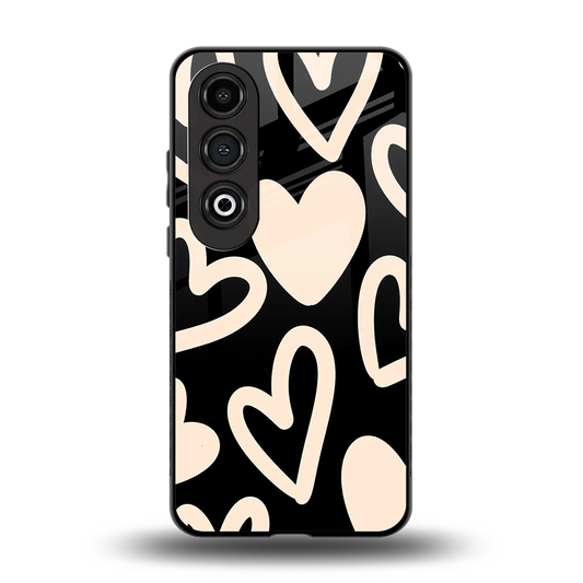 Eternal Hearts back phone cover | glass case for oneplus nord ce 4