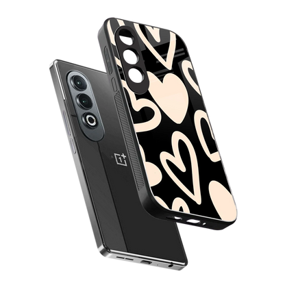 Eternal Hearts sleek oneplus nord ce 4 cover with tempered glass back and TPU edges