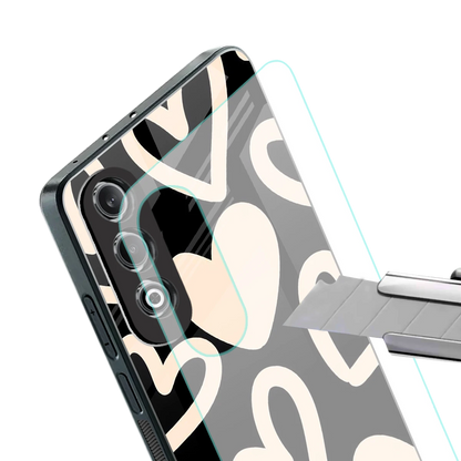 Eternal Hearts stylish phone case for oneplus nord ce 4 | glossy glass and slim fit