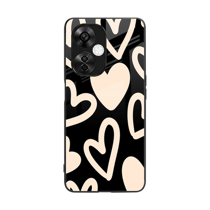 Eternal Hearts back phone cover | glass case for oneplus nord ce 3 lite
