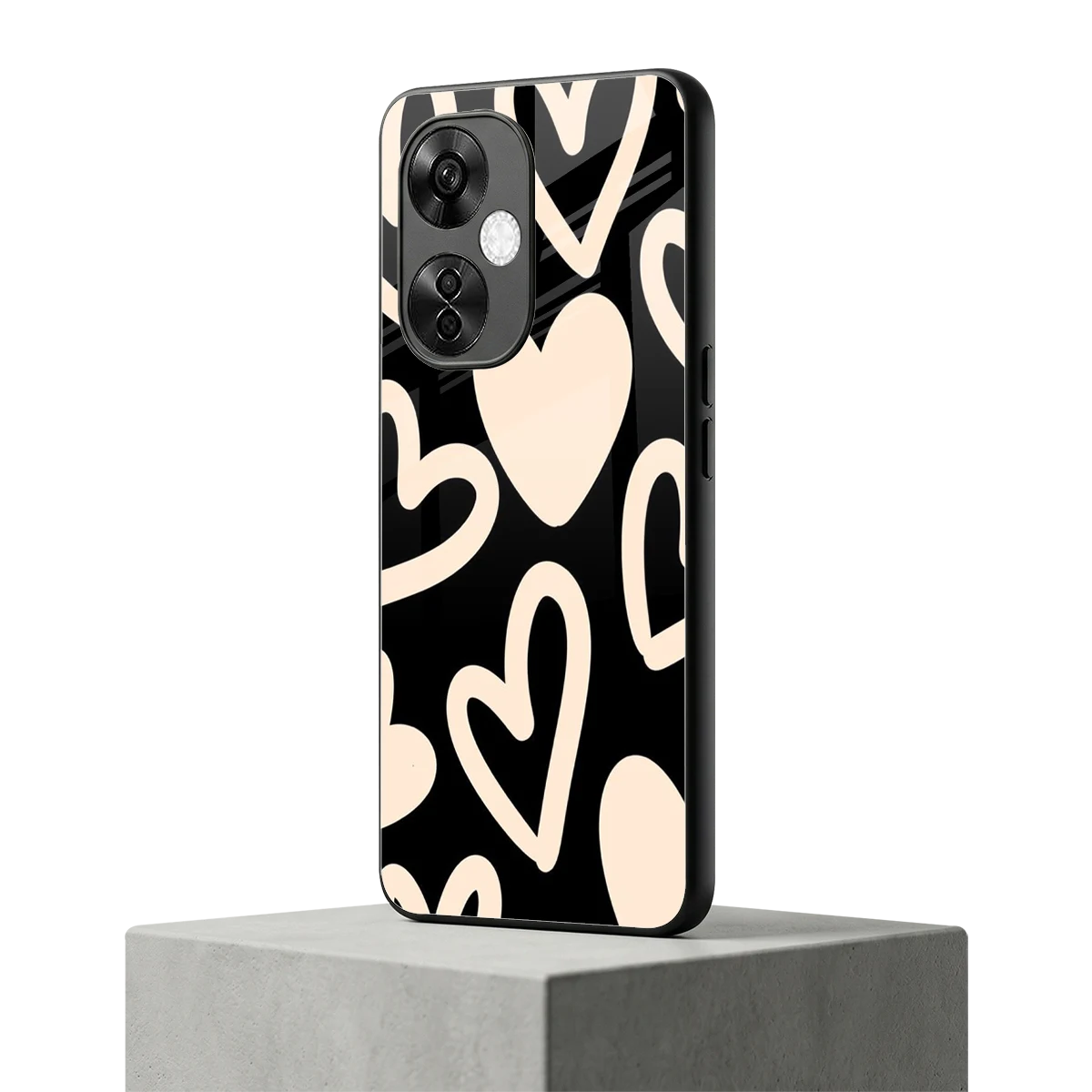 Eternal Hearts oneplus nord ce 3 lite mobile cover | shockproof glass phone case