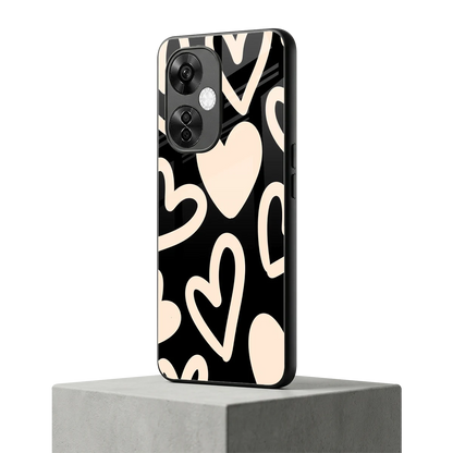 Eternal Hearts oneplus nord ce 3 lite mobile cover | shockproof glass phone case
