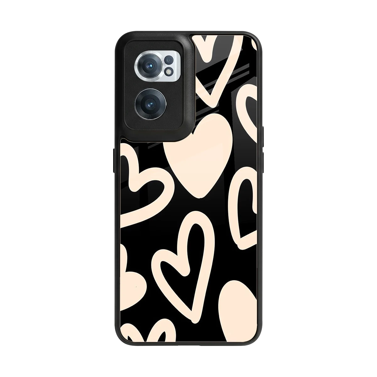Eternal Hearts back phone cover | glass case for oneplus nord ce 2