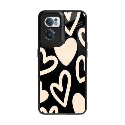 Eternal Hearts back phone cover | glass case for oneplus nord ce 2