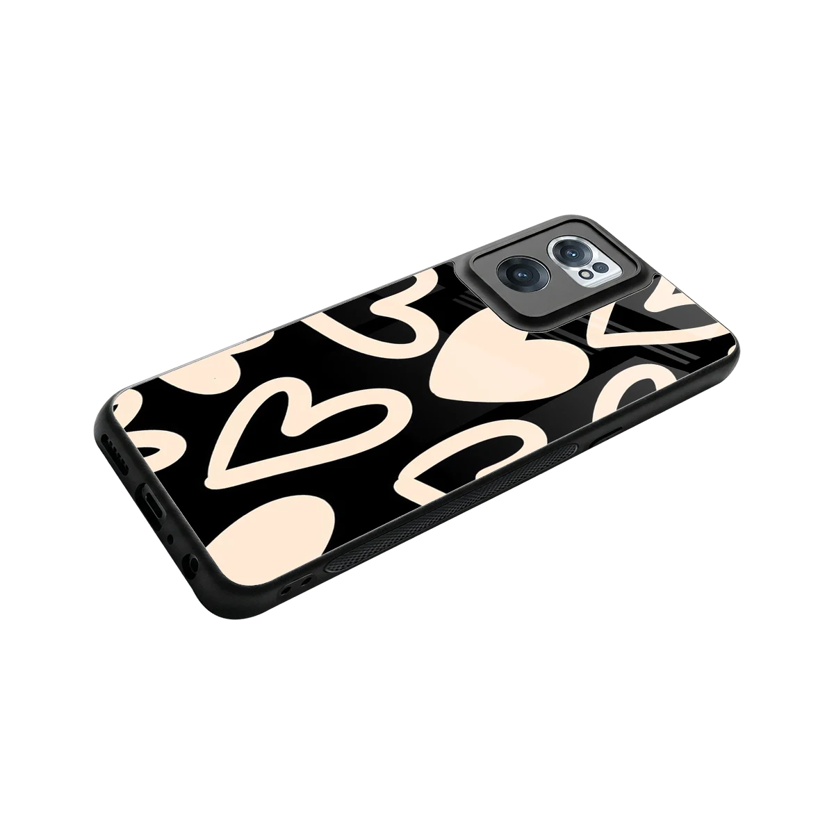 Eternal Hearts stylish phone case for oneplus nord ce 2 | glossy glass and slim fit