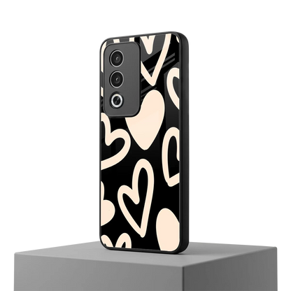 Eternal Hearts oppo a3 pro mobile cover | shockproof glass phone case